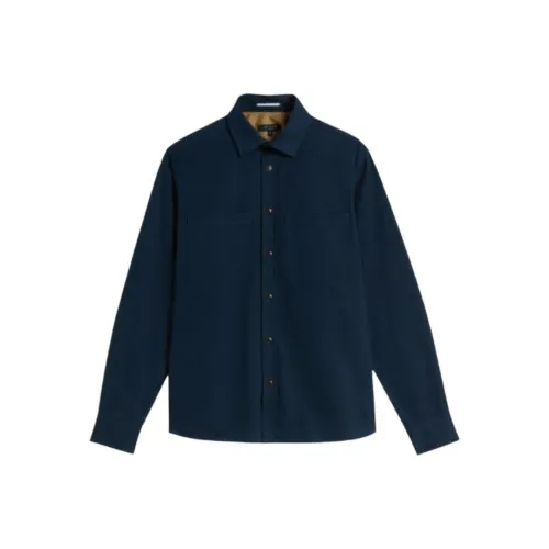 TED Baker Мужские рубашки морского синего цвета
