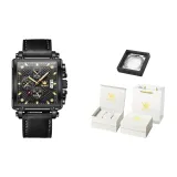 Черная кожа, черный корпус, черный циферблат [Коробка ограниченного издания]