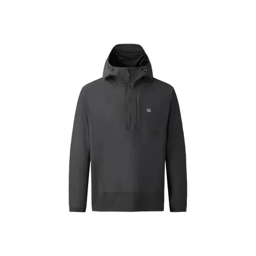 KOLON SPORT Вязаные ткани Hybrid Толстовка Мужской Черный