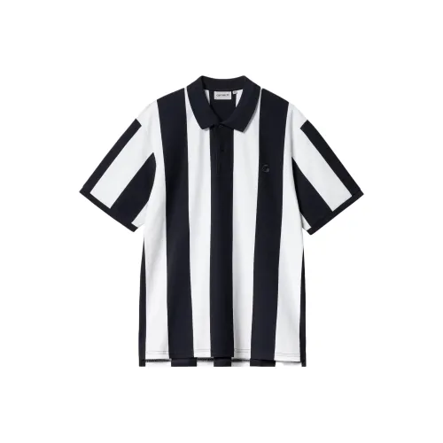 Carhartt WIP SS24 S S Hinton Polo Мужской Темно-Морской Синий