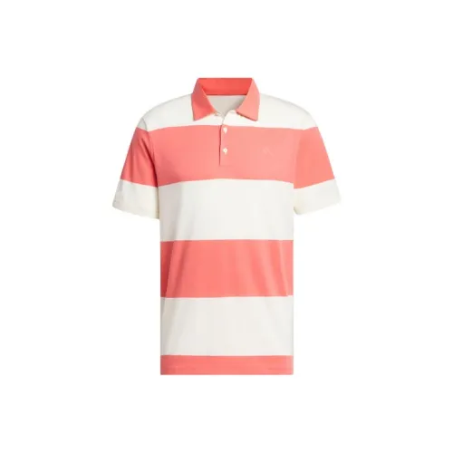 Adidas Colorblock Rugby Stripe Polo Мужской Светло-Красный