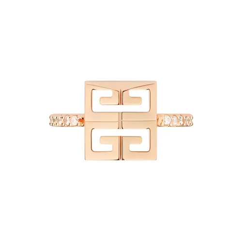 GIVENCHY Латунь Crystal Rings Женские Золото