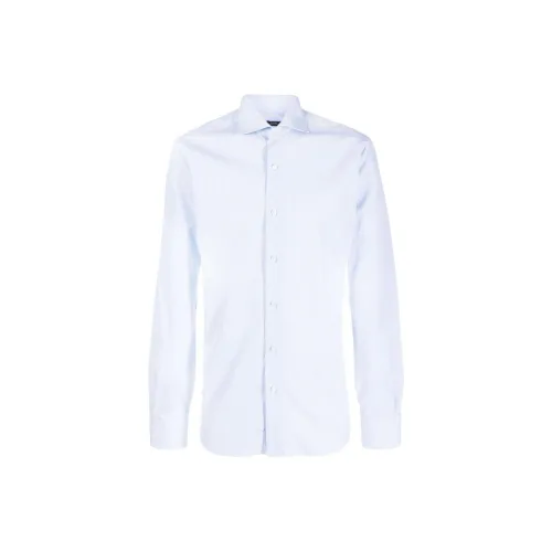 BARBA Светло-синие мужские рубашки