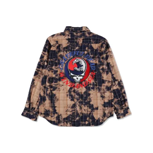WIND AND SEA SS25 GRATEFUL DEAD X WDS Dameged Рубашка Унисекс Коричневый