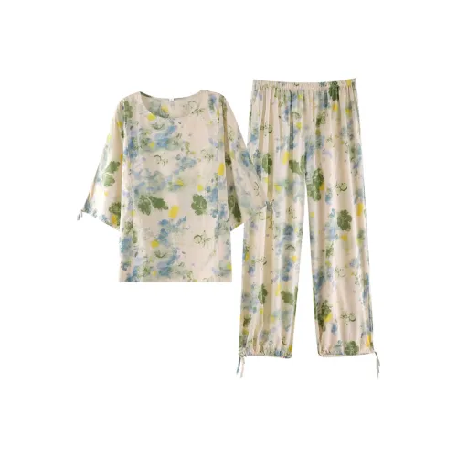 ZumashL Пижамный комплект женский Stream зеленый Water