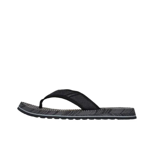 Skechers Relaxed Fit Тихий Шлепанцы Мужской Черный