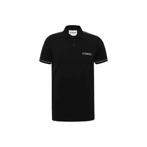 Айсберг Черная Мужская Поло