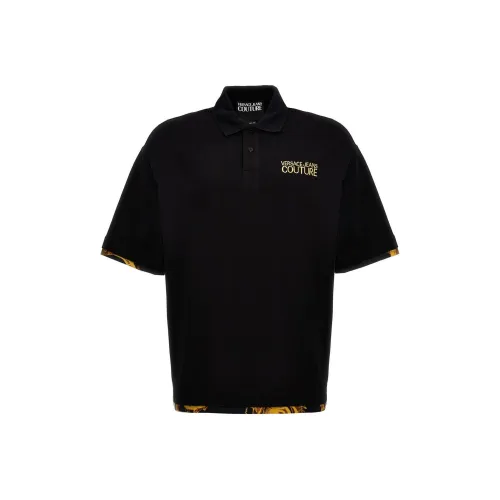 VERSACE JEANS COUTURE Поло Мужское Черное