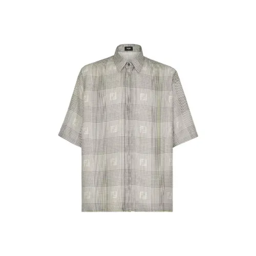 Fendi Серые Мужские Рубашки