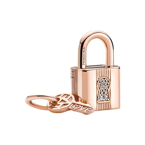 Pandora Покрытие 14K Розовое золото, Кубический цирконий, Ювелирные аксессуары Розовое золото, Унисекс