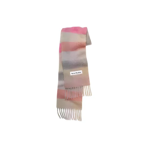 ACNE STUDIOS Вязаные шарфы Фуксия/Сиреневый Фиолетовый/Розовый Унисекс