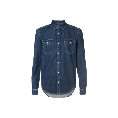 GIVENCHY Мужские Синие Рубашки