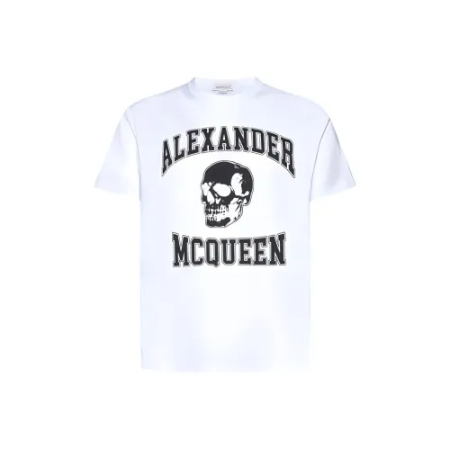 Alexander McQueen Белая Мужская T-Рубашка