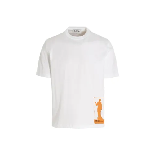 Lanvin Белая Мужская T-Рубашка