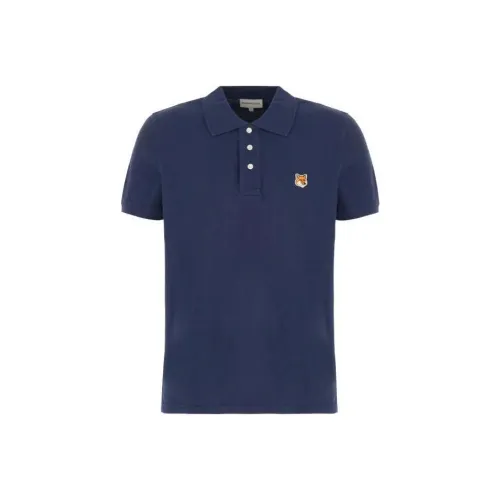 Maison Kitsune Поло Мужское Синее