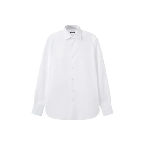 Ermenegildo Zegna Белые Мужские Рубашки