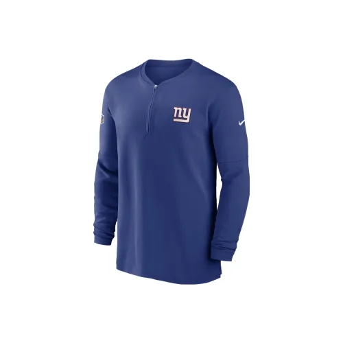 Nike x NFL Коллаборация Dri Fit New York Giants Sideline Толстовка Мужской Темно-синий