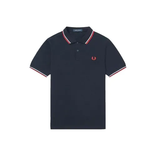 FRED PERRY Поло Мужское Морской Синий
