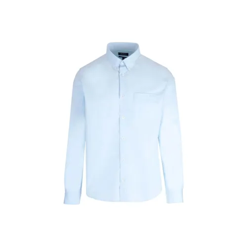 A.P.C. Joint Paragraph Светло-Синие Мужские Рубашки