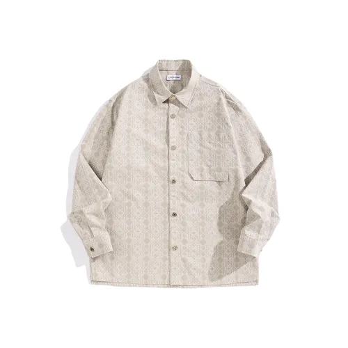 PEACEBIRD MEN Абрикос 1 Мужские Рубашки