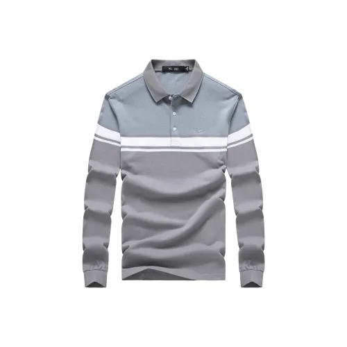 SEPTWOLVES Поло Мужское Средне-Серое