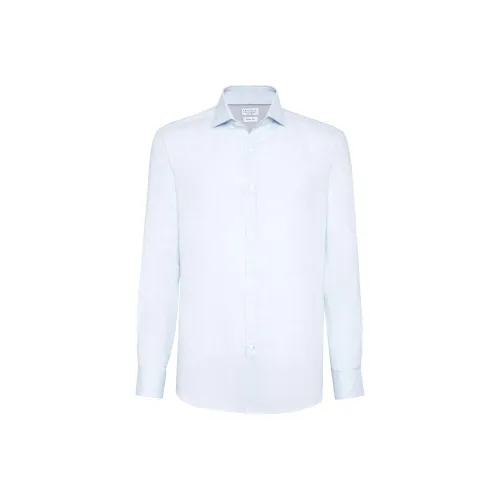 BRUNELLO CUCINELLI Рубашка Мужская Синяя