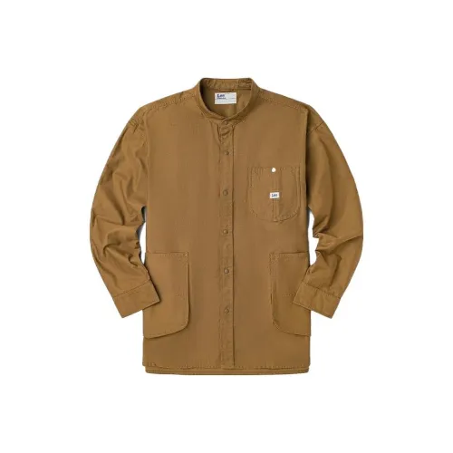 Мужская рубашка Lee co-branded, темно-коричневый цвет