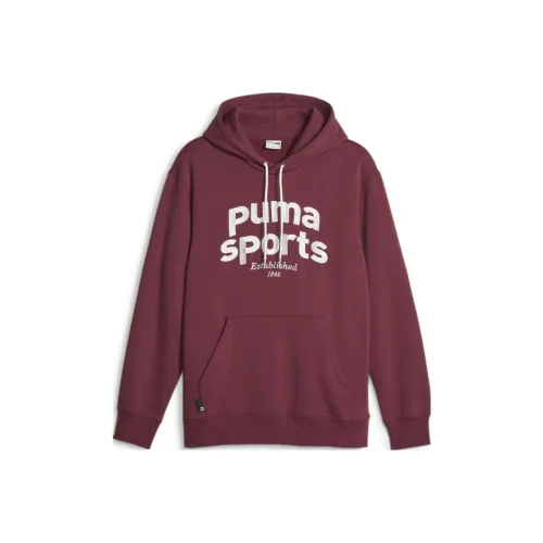 PUMA TEAM Толстовка Флис Толстовка Мужская Красная