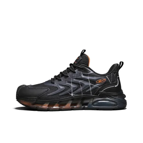 Warrior Slip-resistant Abrasion-resistant Low Top Casual City Commute Running Shoes Men's Black Warrior Противоскользящий Устойчивый к истиранию Низкий Топ Повседневный Городской Коммутирование Беговые кроссовки Мужской Черный