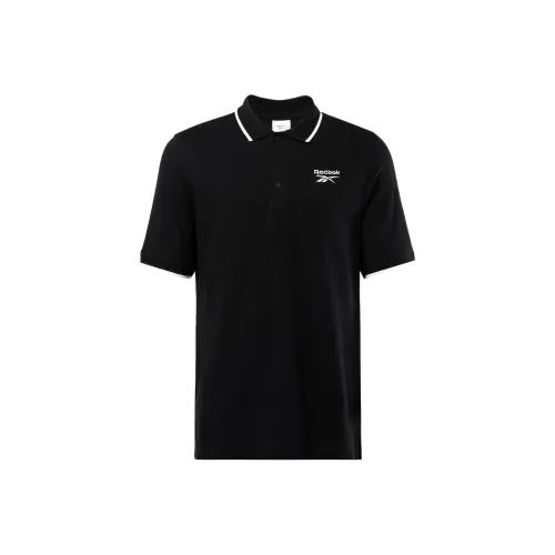 Reebok совместное брендирование Черное мужское поло