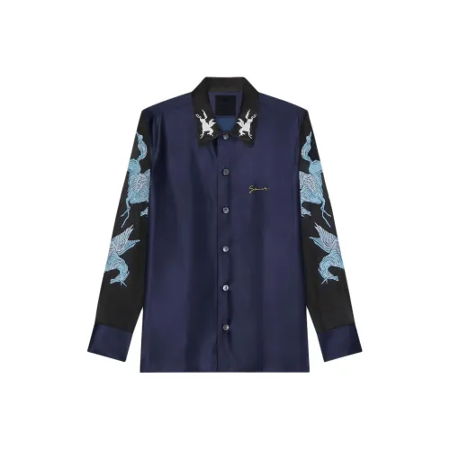 Givenchy Рубашка Мужская Морской Синий