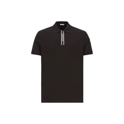 MONCLER SS24 Мужская черная поло