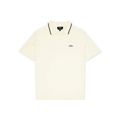 A.P.C. Joint Paragraph Белая Мужская Рубашка Polo