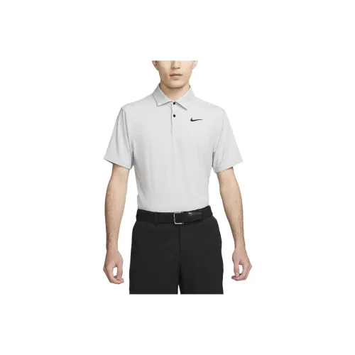 Мужское поло Nike Dri Fit Tour серого цвета