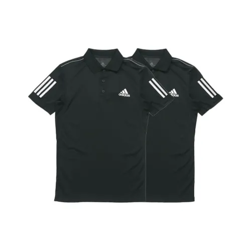 Adidas Поло Мужское 2 упаковки черного цвета