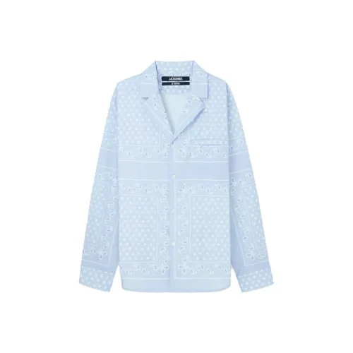 Jacquemus Мужские Синие Рубашки