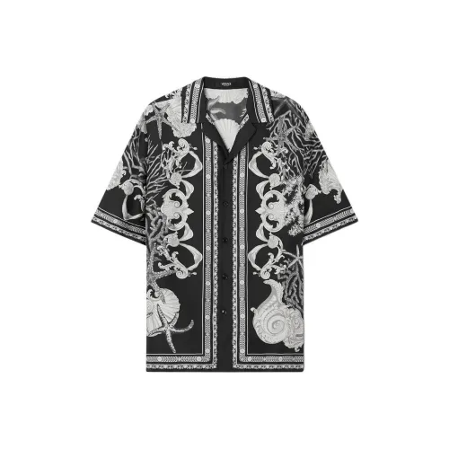 FANSIZHE LA Vacanza Праздника Коллекция SS24 Рубашка Мужская Черная