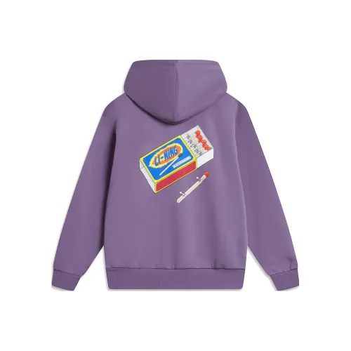 LINING Толстовка Унисекс Темный Кристально-фиолетовый