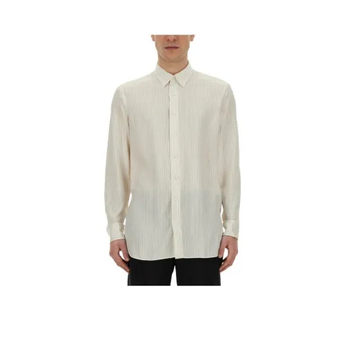 LARDINI Экрю Мужские Рубашки