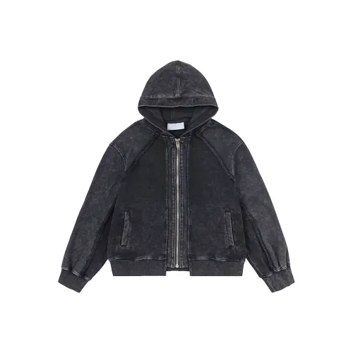 MT99 Толстовка Куртка Унисекс Выстиранный Черный