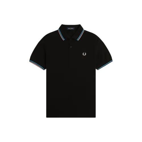 FRED PERRY Поло Мужское Черное