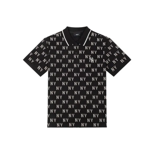 MLB MONOGRAM NEW YORK YANKEES SS25 Поло Унисекс Черное