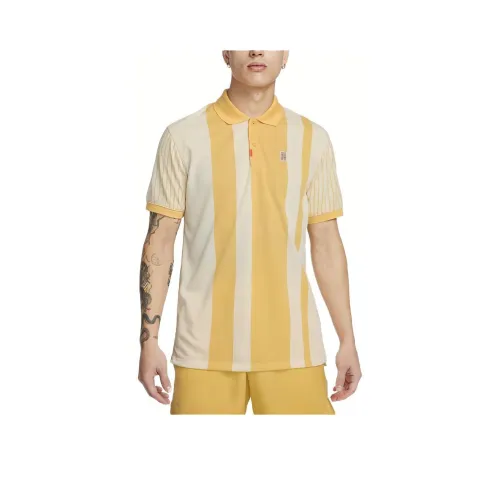 nike The Поло Мужское Желтое Нефритовое Золото