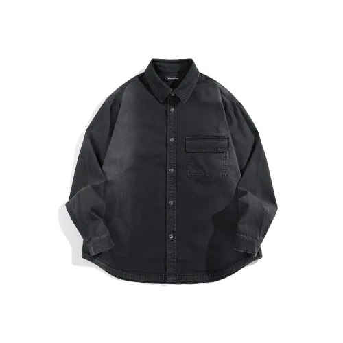 PEACEBIRD MEN Черный 1 Мужская Рубашка