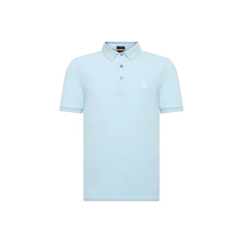 Hugo Boss Поло Мужское Светло-Синий