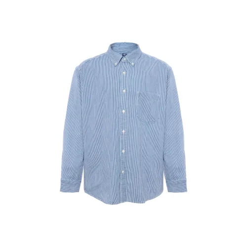 UNIQLO Мужские Синие Рубашки