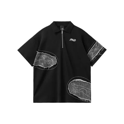 PILOTDRAGON Поло Унисекс Черное