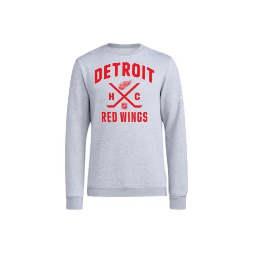 Adidas Red Wings Ice Hockey Свитшот Мужской Средний Серый