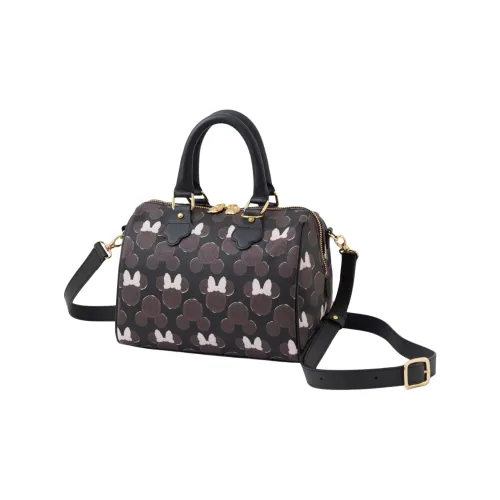 Disney Хлопок Бостон Сумка через плечо Сумка Мини Женский Черный Коричневый