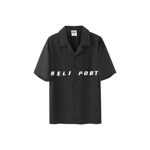 HELIPORT Черная унисекс рубашка